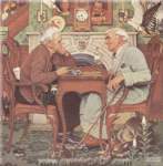 Norman Rockwell El Juego reproduccione de cuadro