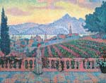 Paul Signac, La Terraza Saint Tropez Reproducciones de cuadro