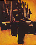 Pierre Soulages Cuadro 16 de julio de 1961 reproduccione de cuadro