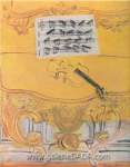 Raoul Dufy Consola amarilla con viola reproduccione de cuadro