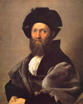 Raphael Retrato de Baldassare Castiglione reproduccione de cuadro