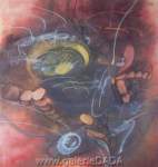 Roberto Matta Los cantos de la Retine reproduccione de cuadro