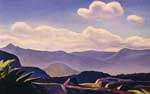 Rockwell Kent Paisaje de montaña reproduccione de cuadro