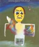 Sidney Nolan Hombre y Loro reproduccione de cuadro