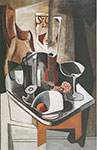 Stuart Davis Still Life (Rojo) reproduccione de cuadro