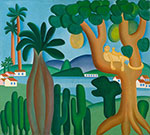 Tarsila do Amaral Tarjeta postal reproduccione de cuadro