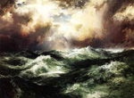 Thomas Moran, Moonlight Seascape Reproducciones de cuadro