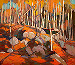 Tom Thomson Birch Grove, Autumn reproduccione de cuadro