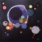 Vasilii Kandinsky Varios círculos reproduccione de cuadro