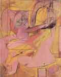 Willem De Kooning Ángeles rosados reproduccione de cuadro