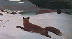 Winslow Homer Fox Hunt. reproduccione de cuadro