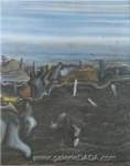 Yves Tanguy El Jardín Oscuro reproduccione de cuadro