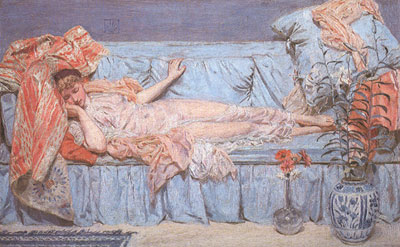 Albert Moore Lys reproduction-de-tableau