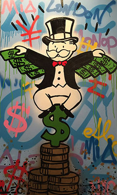 Alec Monopoly Monopoly volant reproduction-de-tableau