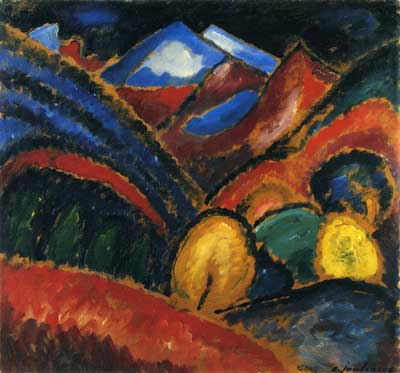 Alexei von Jawlensky Paysage près de Oberstdorf-automne reproduction-de-tableau