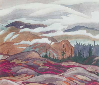 Alfred J. Casson Lever le brouillard reproduction-de-tableau