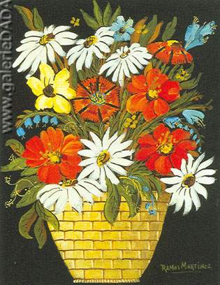 Alfredo Ramos Martinez Fleurs reproduction-de-tableau