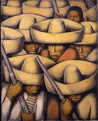 Alfredo Ramos Martinez Zapatistes reproduction-de-tableau