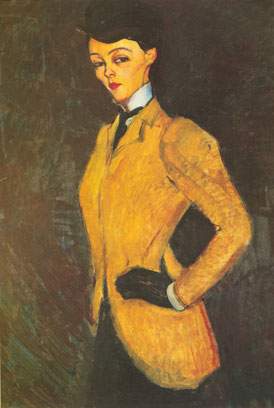 Amedeo Modigliani La femme de cheval reproduction-de-tableau