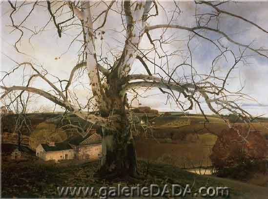 Andrew Wyeth Paysage de Pennsylvanie reproduction-de-tableau