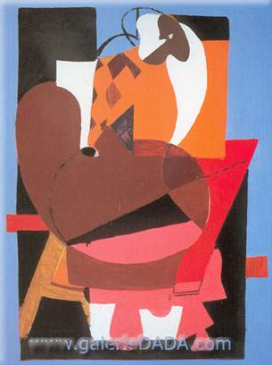 Arshile Gorky Abstraction avec palette reproduction-de-tableau