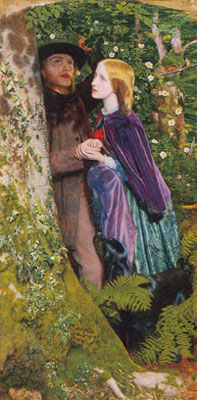 Arthur Hughes Le long engagement reproduction-de-tableau