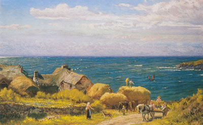 Arthur Hughes Récolte de Porthleven reproduction-de-tableau