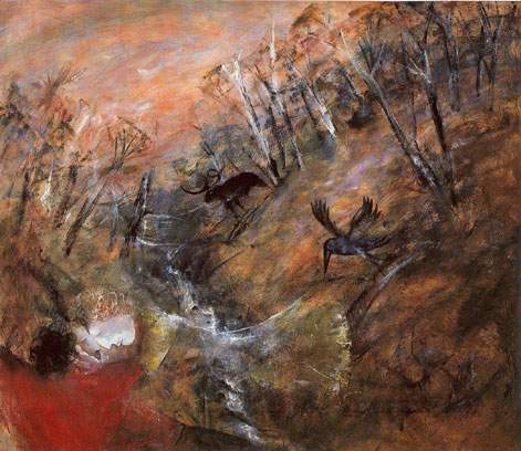 Arthur Merric Boyd Amoureux dans un paysage reproduction-de-tableau