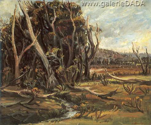 Arthur Merric Boyd Paysage (Bacchus Marsh) reproduction-de-tableau