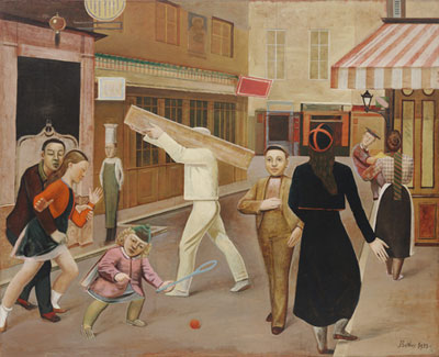 Balthasar Balthus La rue reproduction-de-tableau