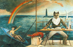 Balthasar Balthus Le chat de la Méditerranée reproduction-de-tableau