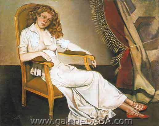 Balthasar Balthus Le White Skirt reproduction-de-tableau