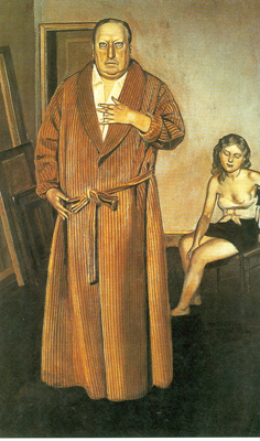 Balthasar Balthus Portrait d'André Derain reproduction-de-tableau