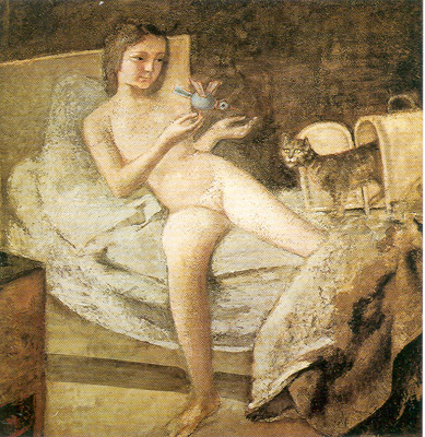 Balthasar Balthus Se lever reproduction-de-tableau