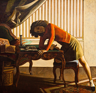 Balthasar Balthus Solitaire reproduction-de-tableau