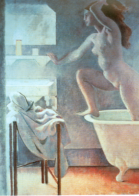 Balthasar Balthus Sortir d'un bain reproduction-de-tableau