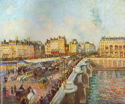 Camille Pissarro Le pont neuf reproduction-de-tableau