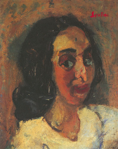 Chaim Soutine Portrait d'une femme reproduction-de-tableau