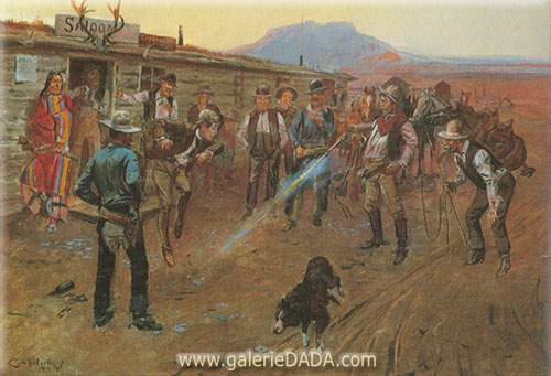 Charles M. Russell Le Tenderfoot reproduction-de-tableau