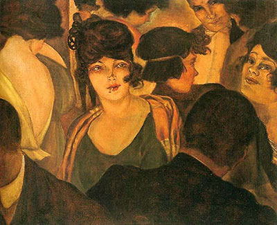 Christian Schad Café d'Italie reproduction-de-tableau