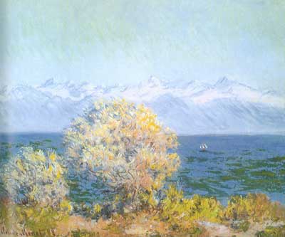 Claude Monet Cap d'Antibes, Mistral reproduction-de-tableau