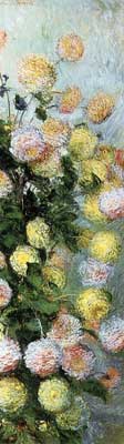 Claude Monet Dahlias reproduction-de-tableau