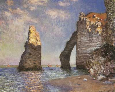 Claude Monet L'aiguille, Etretat reproduction-de-tableau