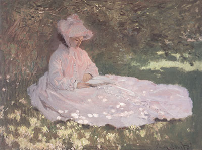 Claude Monet Le lecteur reproduction-de-tableau