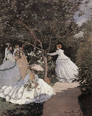 Claude Monet Les femmes dans le jardin reproduction-de-tableau