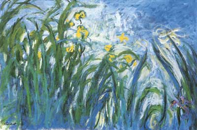 Claude Monet Les Irises reproduction-de-tableau