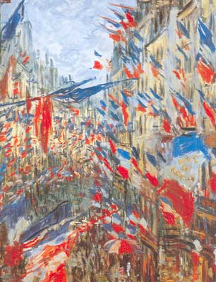 Claude Monet Rue Saint-Denis 30 juin 1878 célébration reproduction-de-tableau