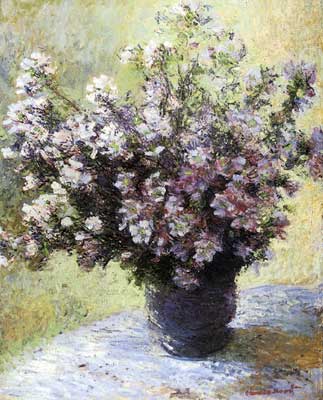 Claude Monet Vase de fleurs reproduction-de-tableau