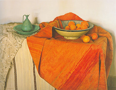 Claudio Bravo Oranges reproduction-de-tableau