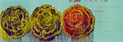 Cy Twombly La Rose III reproduction-de-tableau